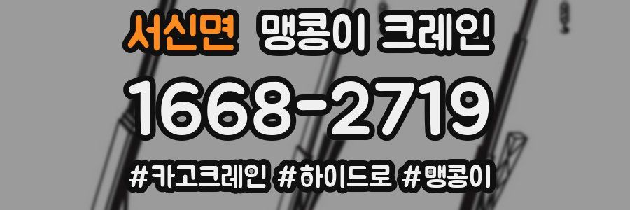 서신면 맹콩이 크레인