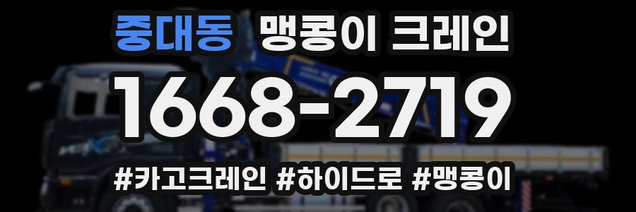 중대동 맹콩이 크레인