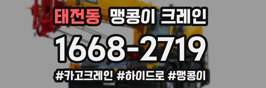 태전동 맹콩이 크레인