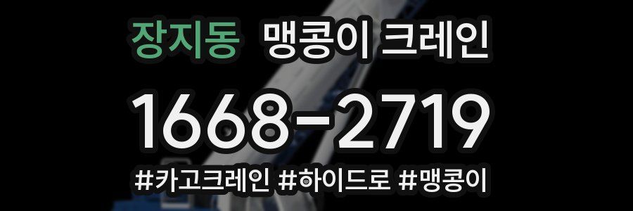 장지동 맹콩이 크레인