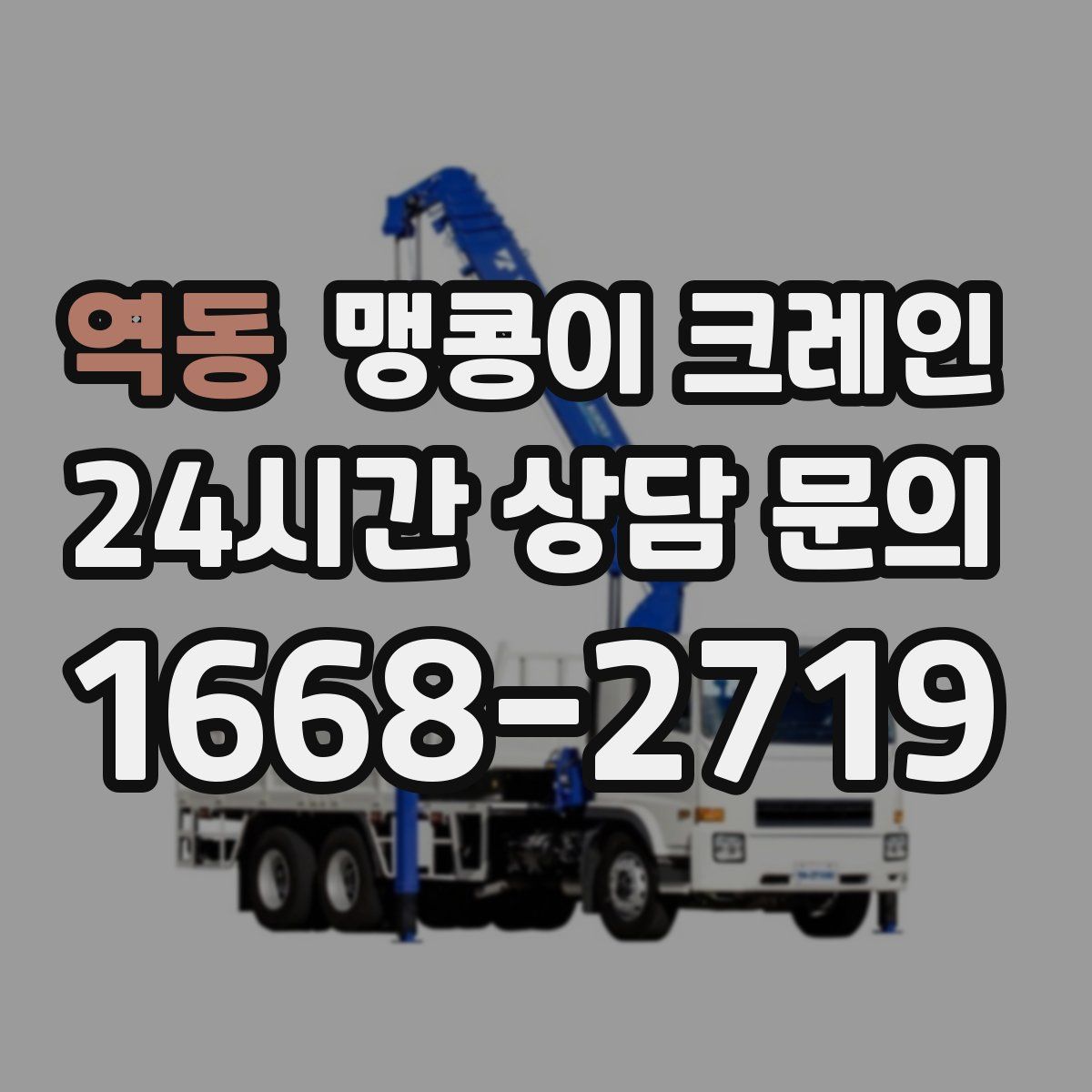 역동 맹콩이 크레인