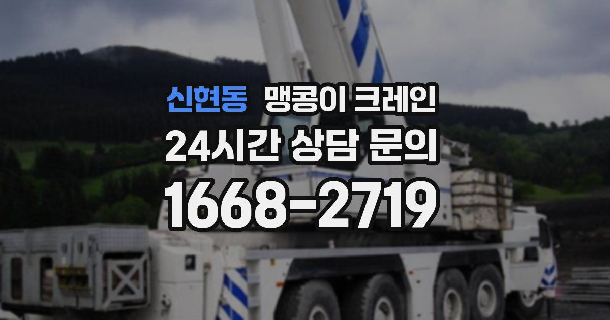 신현동 맹콩이 크레인