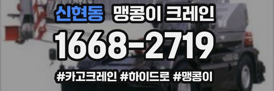 신현동 맹콩이 크레인