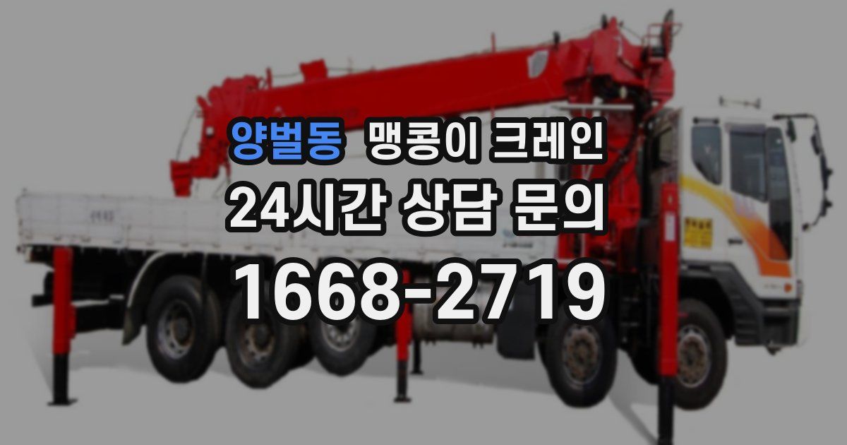 양벌동 맹콩이 크레인