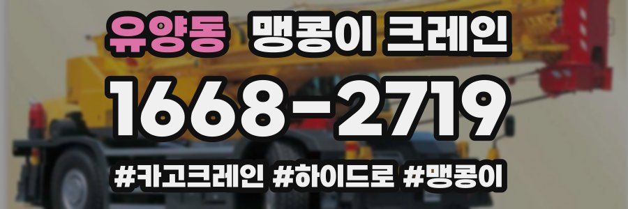유양동 맹콩이 크레인