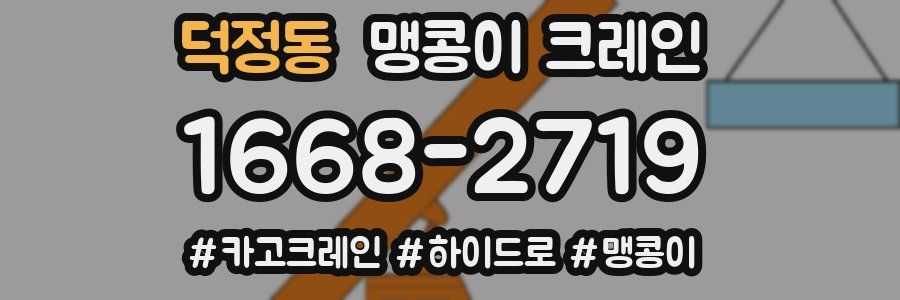 덕정동 맹콩이 크레인