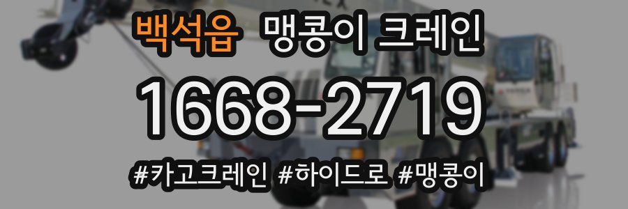백석읍 맹콩이 크레인
