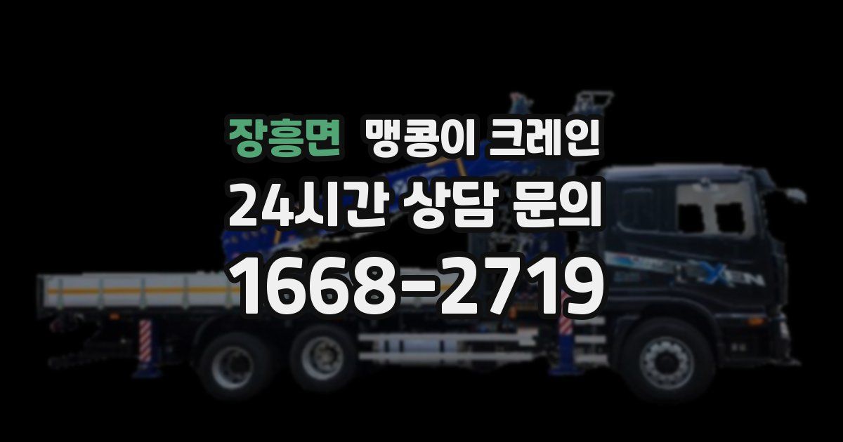 장흥면 맹콩이 크레인