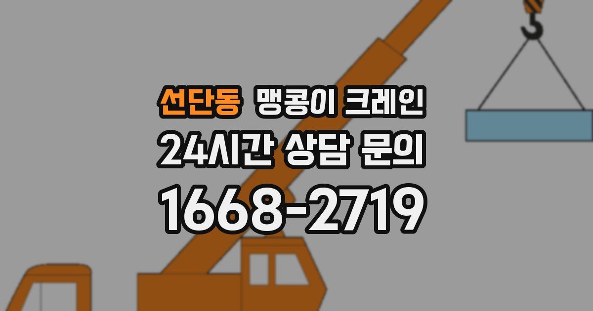 선단동 맹콩이 크레인