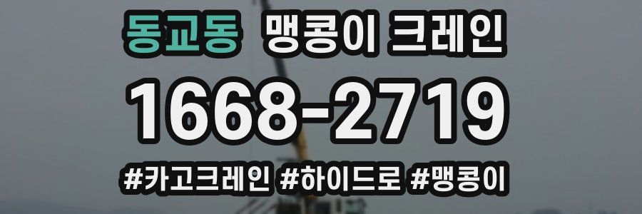 동교동 맹콩이 크레인