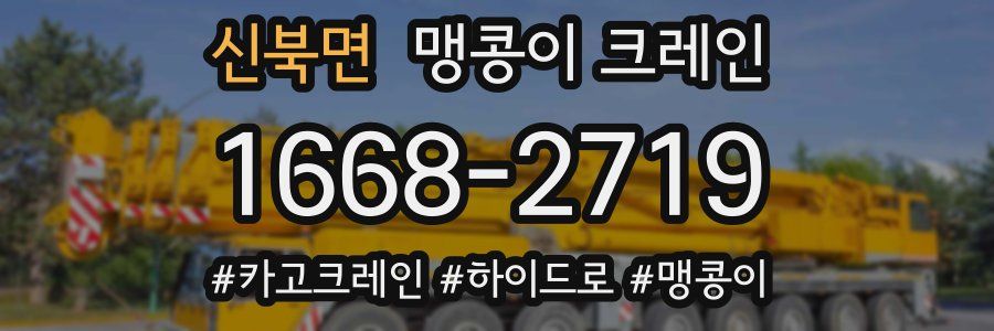 신북면 맹콩이 크레인