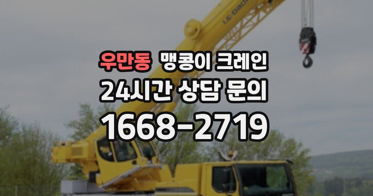 우만동 맹콩이 크레인