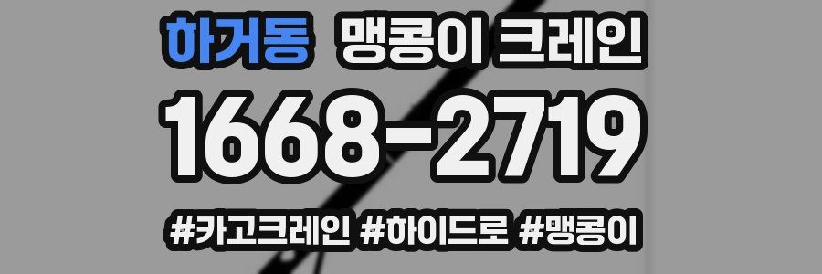 하거동 맹콩이 크레인