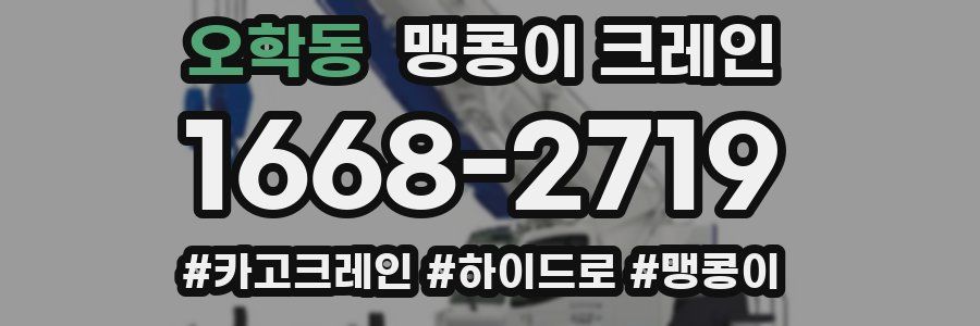 오학동 맹콩이 크레인