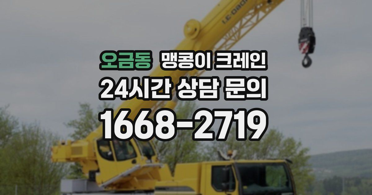 오금동 맹콩이 크레인