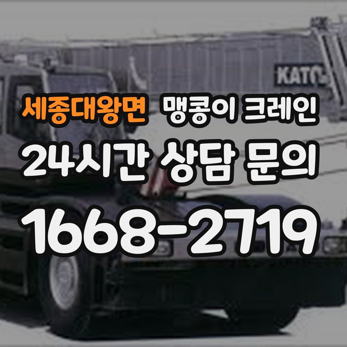 세종대왕면 맹콩이 크레인