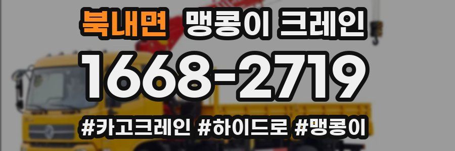 북내면 맹콩이 크레인