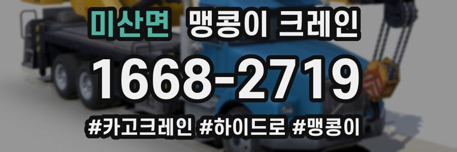 미산면 맹콩이 크레인