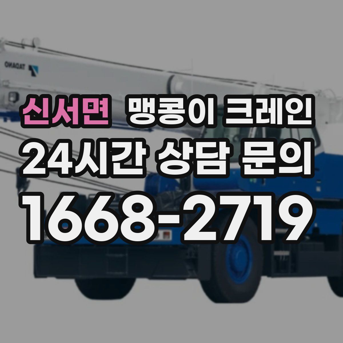 신서면 맹콩이 크레인