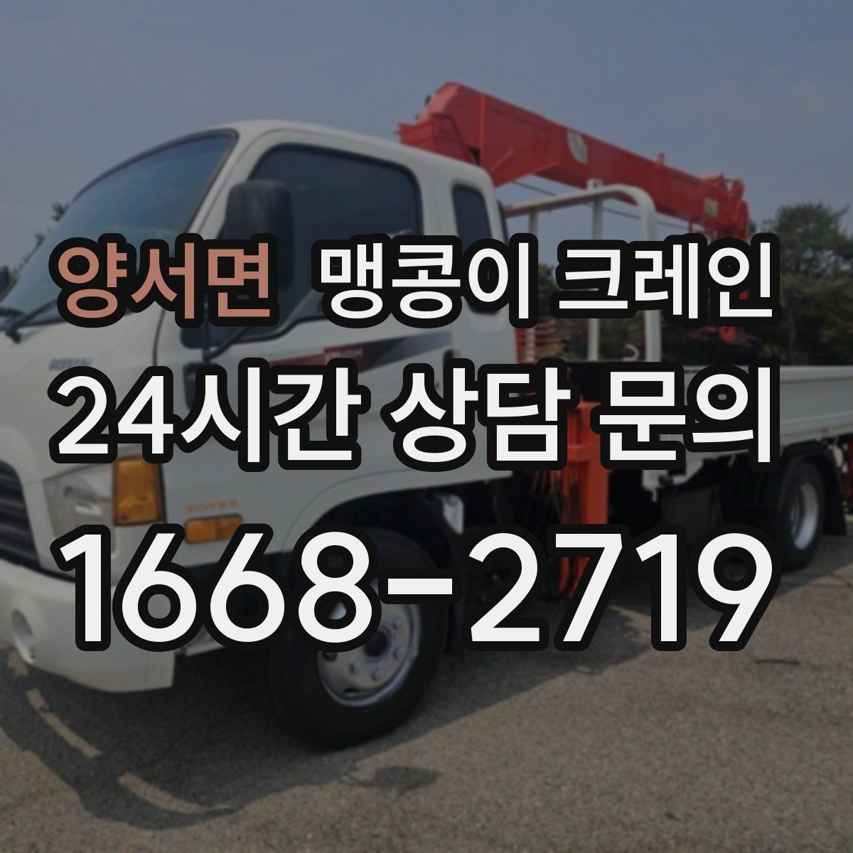 양서면 맹콩이 크레인