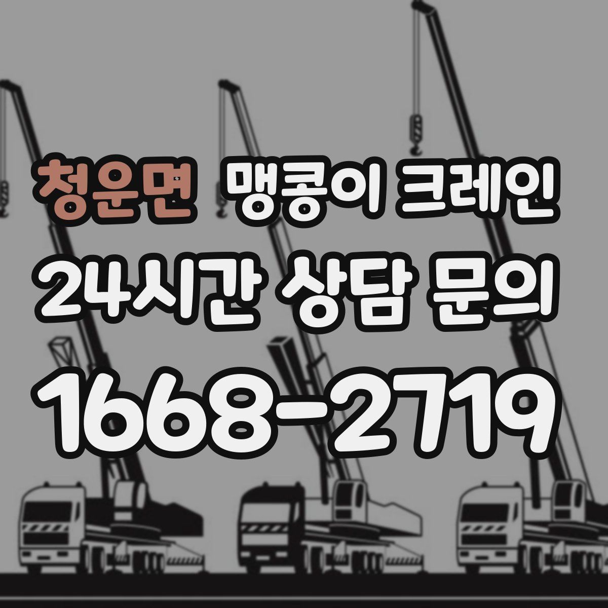 청운면 맹콩이 크레인