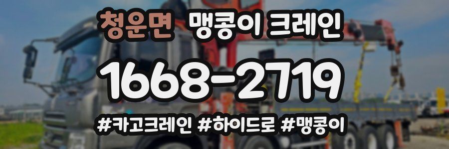 청운면 맹콩이 크레인