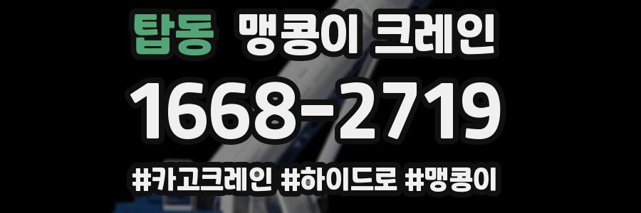 탑동 맹콩이 크레인