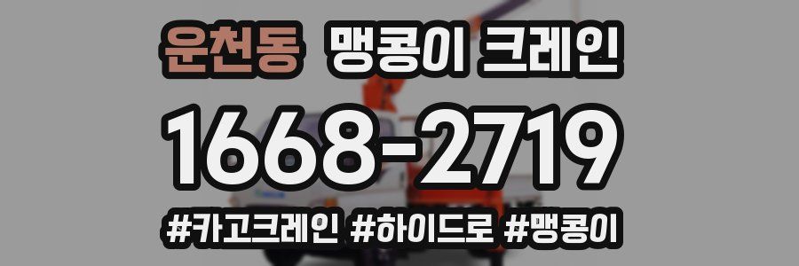 운천동 맹콩이 크레인