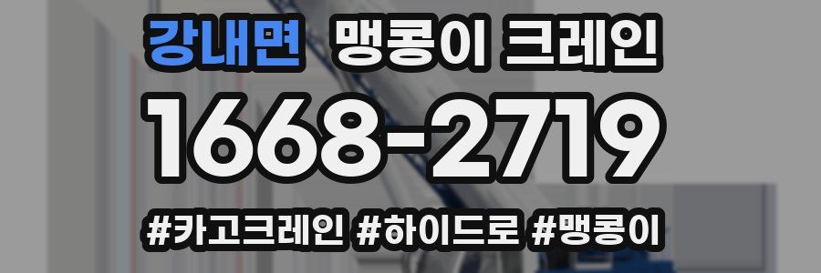 강내면 맹콩이 크레인