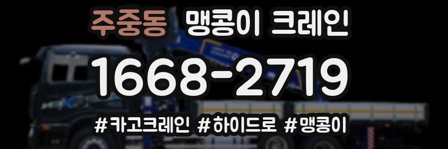 주중동 맹콩이 크레인
