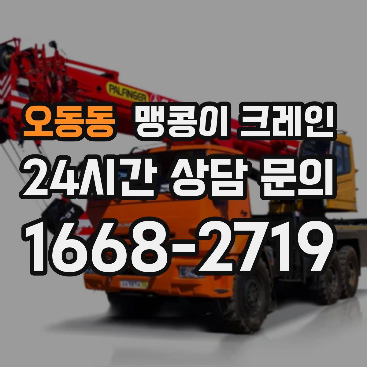 오동동 맹콩이 크레인