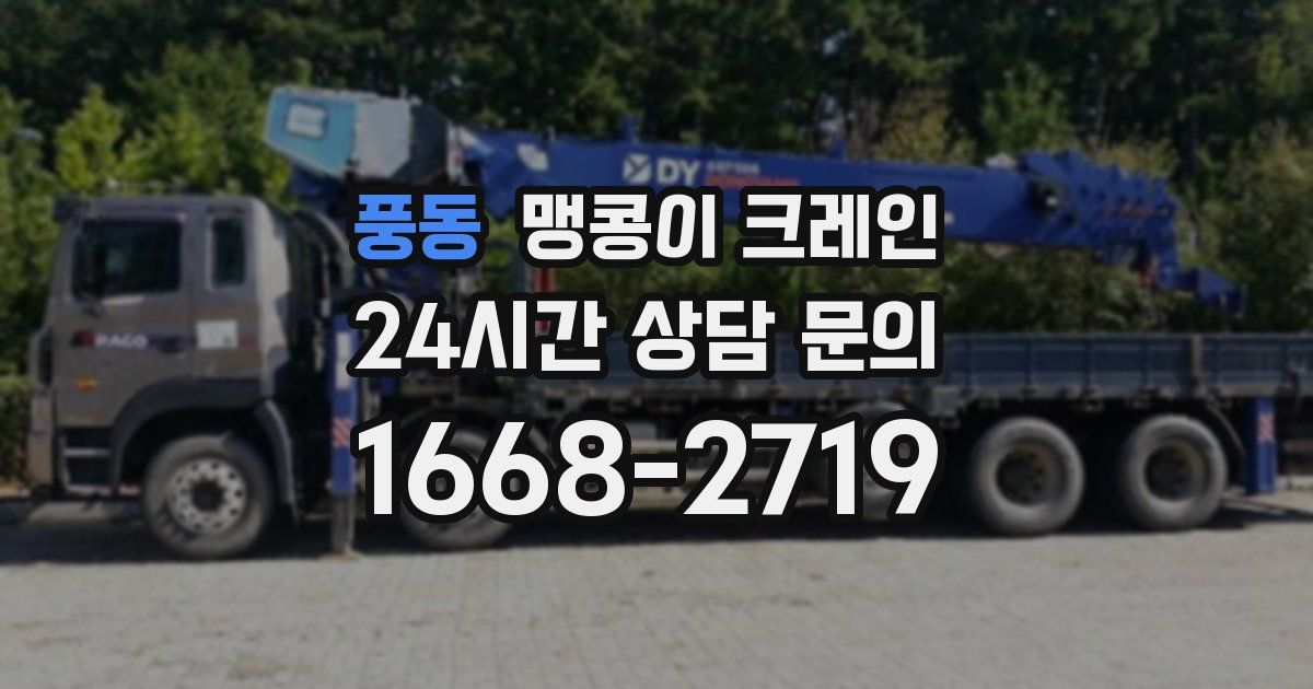 풍동 맹콩이 크레인
