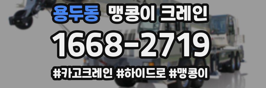 용두동 맹콩이 크레인