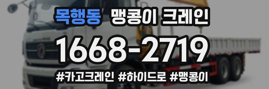 목행동 맹콩이 크레인