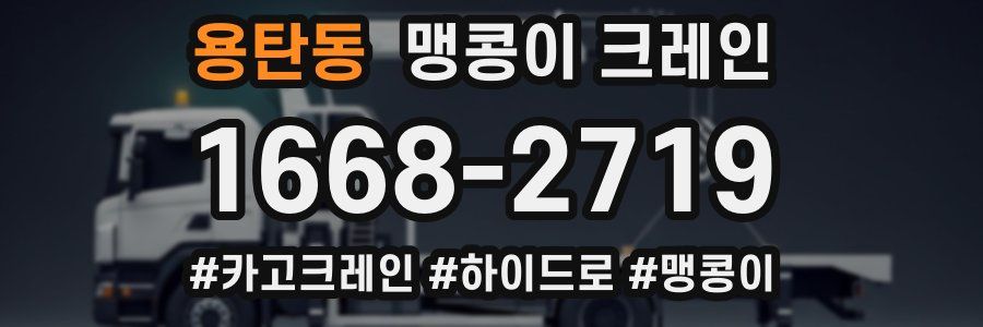 용탄동 맹콩이 크레인