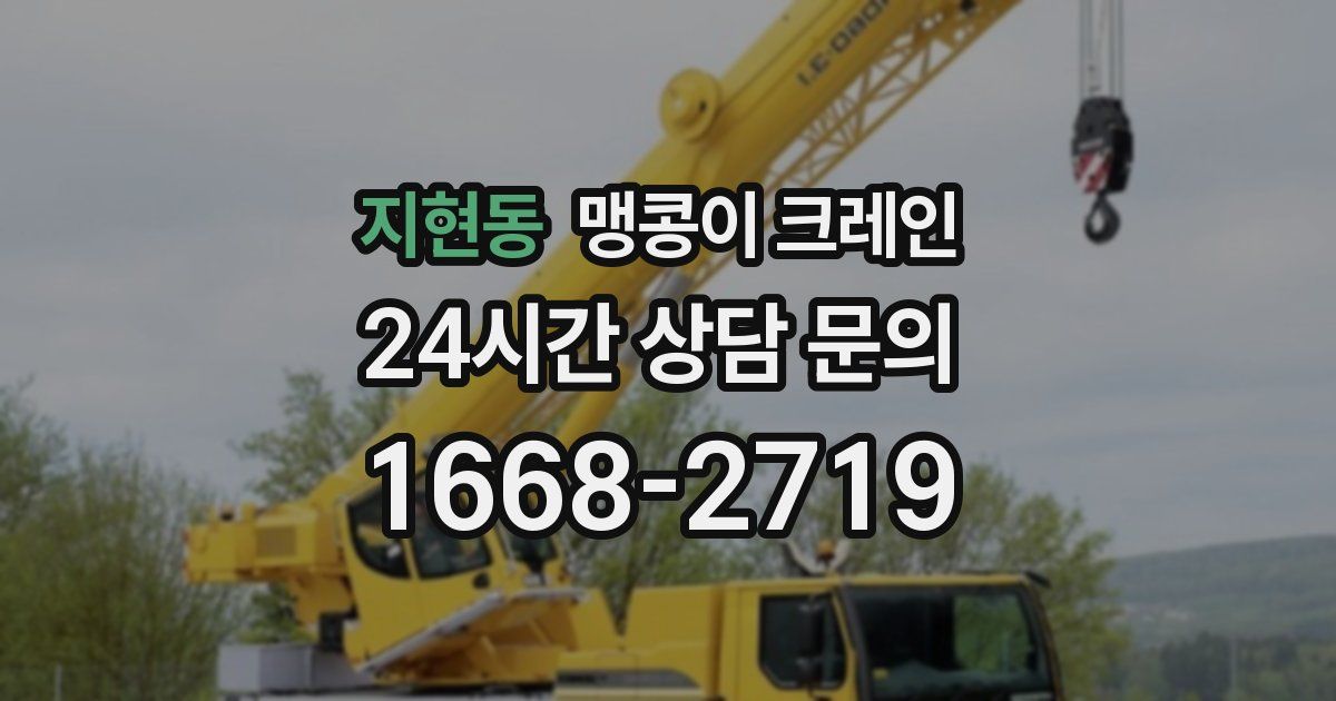 지현동 맹콩이 크레인
