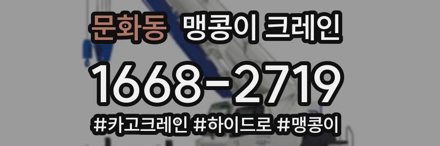 문화동 맹콩이 크레인