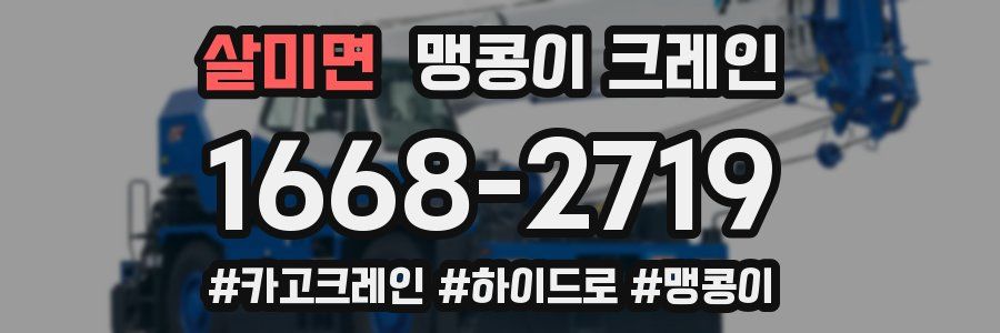 살미면 맹콩이 크레인