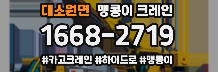 대소원면 맹콩이 크레인