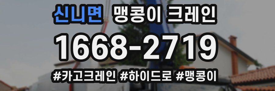 신니면 맹콩이 크레인