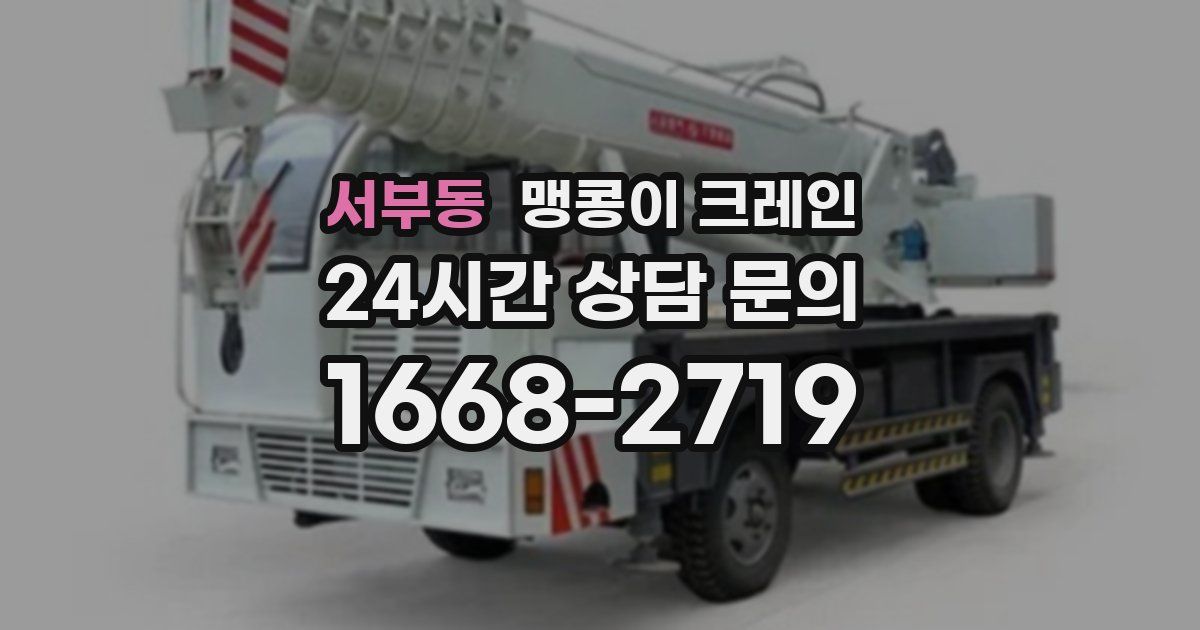 서부동 맹콩이 크레인