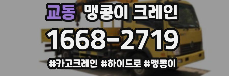 교동 맹콩이 크레인