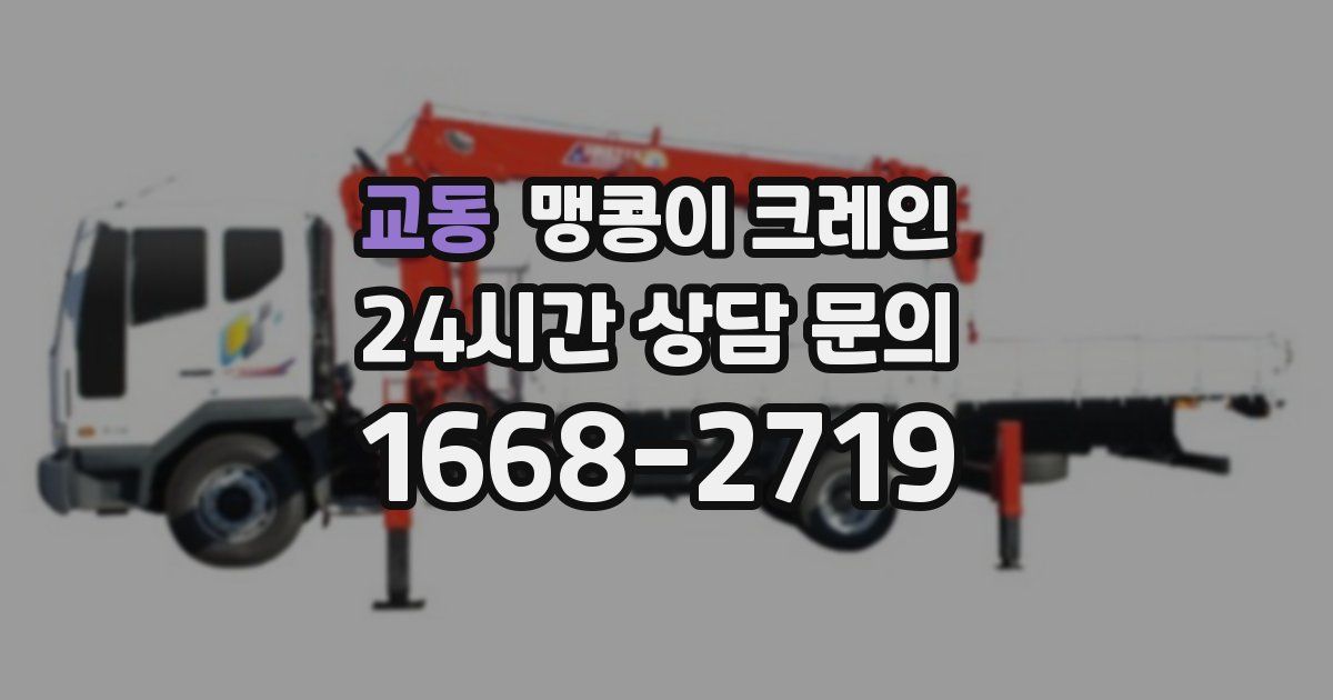 교동 맹콩이 크레인