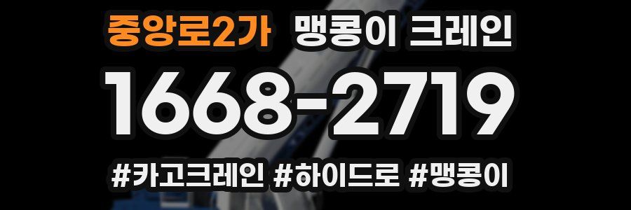 중앙로2가 맹콩이 크레인