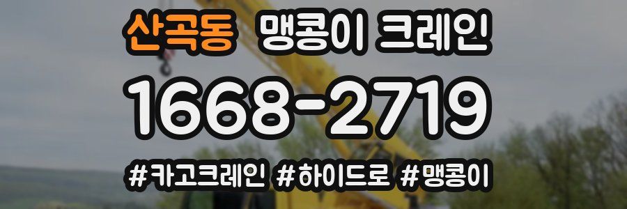 산곡동 맹콩이 크레인