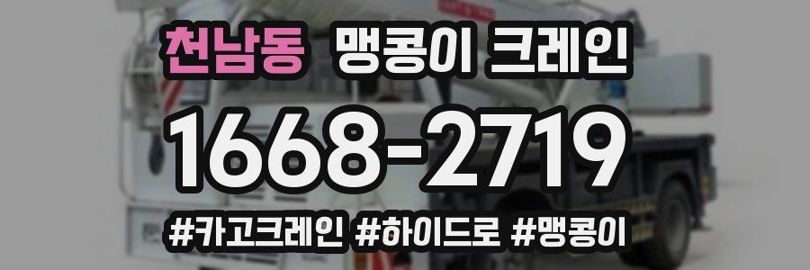 천남동 맹콩이 크레인