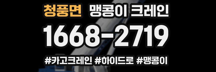 청풍면 맹콩이 크레인