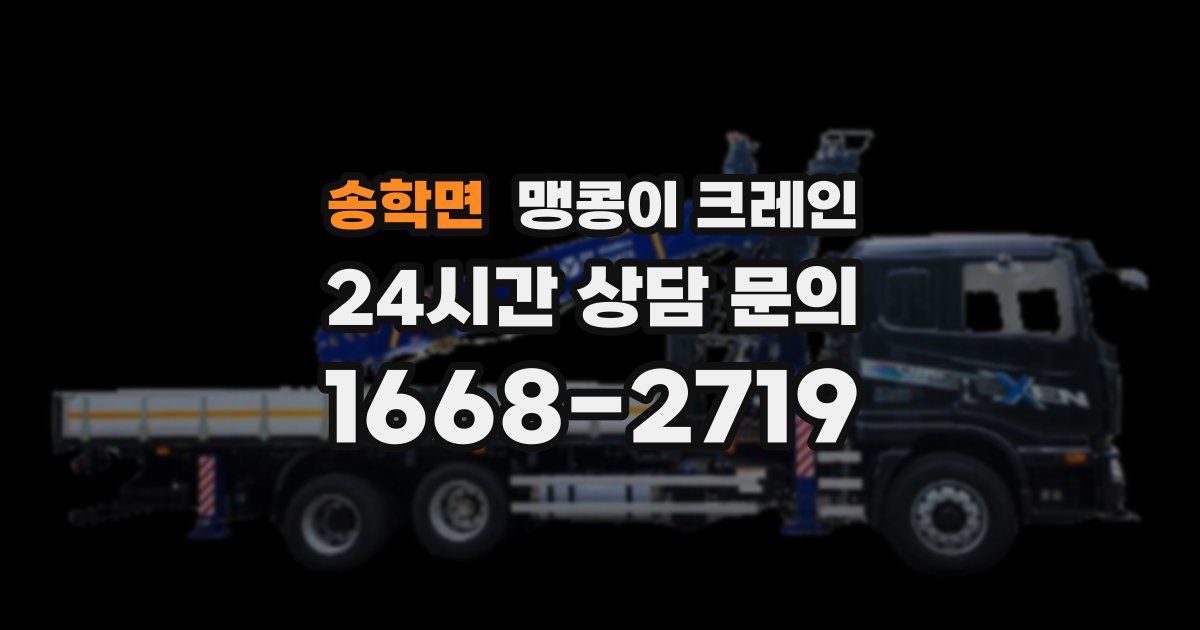 송학면 맹콩이 크레인