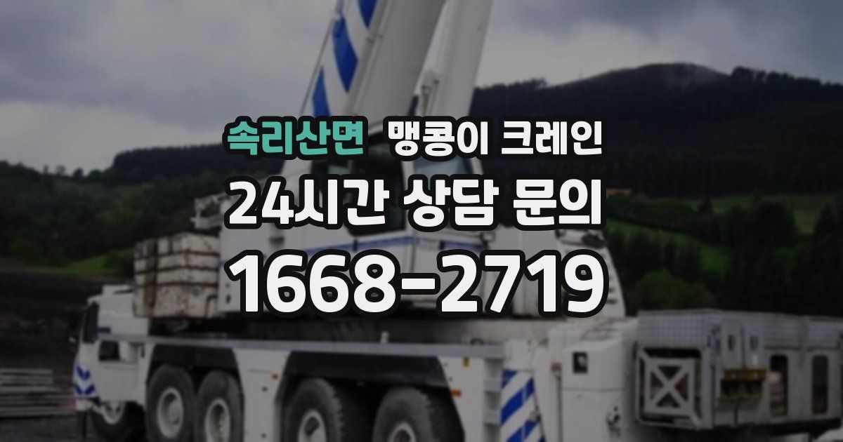 속리산면 맹콩이 크레인