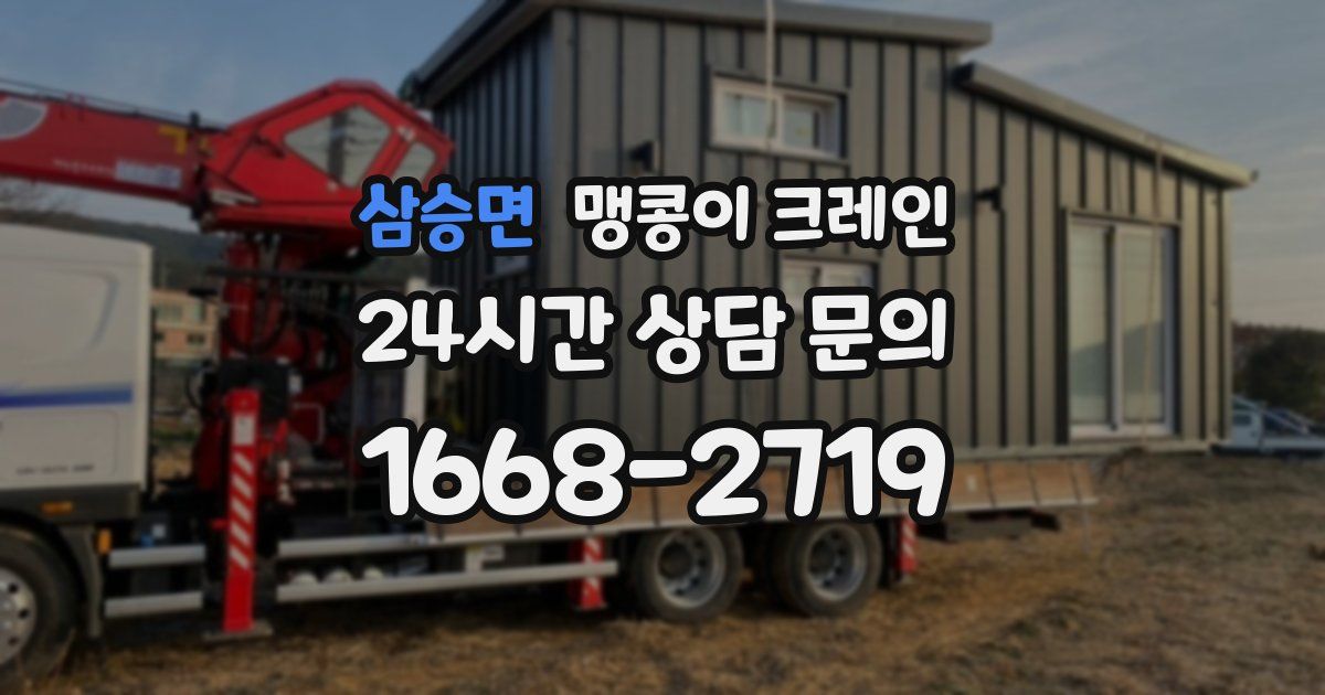 삼승면 맹콩이 크레인